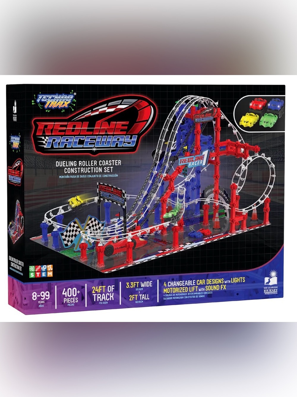 The Learning Journey - Techno Trax Redline Raceway - 400+ pc Set